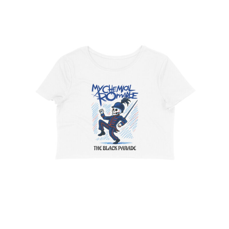 my chemical romance crop top the black parade
