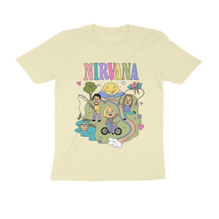 nirvana t shirt children in the park