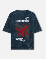 linkin park washed oversized t shirt (both sides printed)