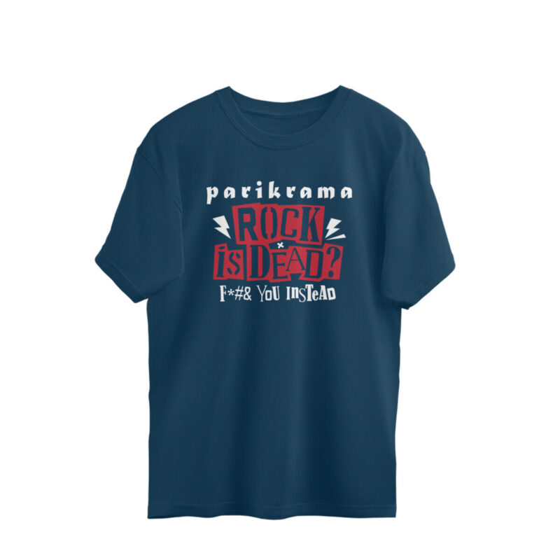 Size XL Navy Blue Parikrama Oversized T-shirt - Official T-shirt 1