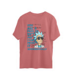 rick and morty oversized t shirt mathematically