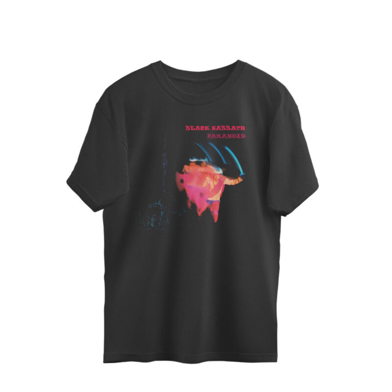 Size M Black Black Sabbath Oversized T-shirt - Paranoid