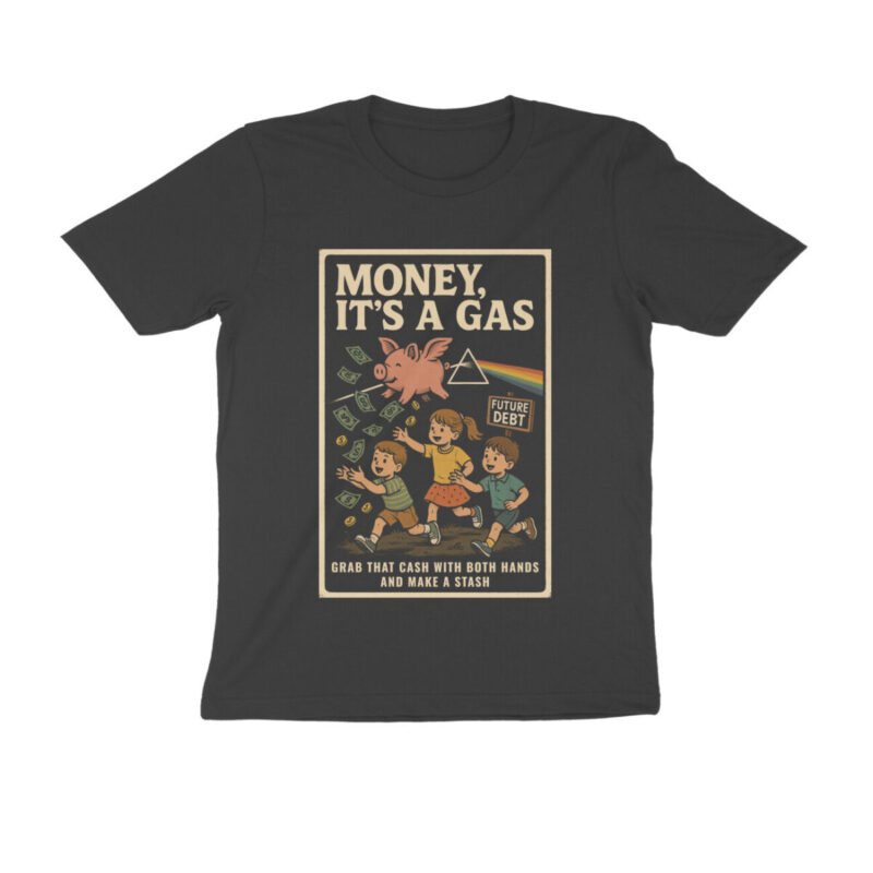 pink floyd t shirt flying piggybank