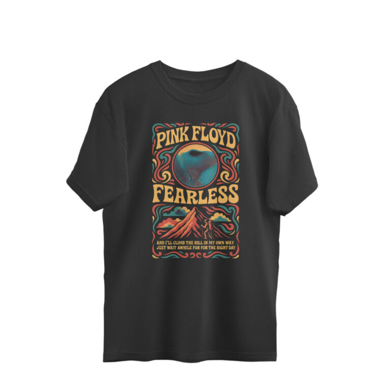 pink floyd oversized t shirt fearless