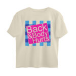 twisted logo oversized t shirt back and body hurts