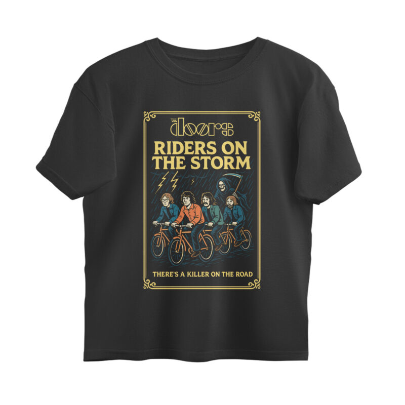 the doors oversized t shirt riders on the storm retro comic