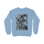 radiohead sweatshirt (both sides) scribble art