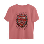 arsenal fan oversized t shirt scatter art