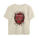 arsenal fan oversized t shirt scatter art