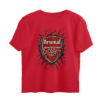 arsenal fan oversized t shirt scatter art