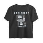 radiohead oversized t shirt skull television