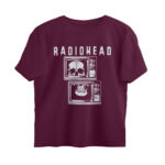 radiohead oversized t shirt skull television