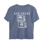 radiohead oversized t shirt skull television