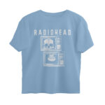 radiohead oversized t shirt skull television
