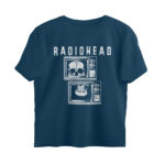 radiohead oversized t shirt skull television