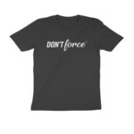 twisted logo t shirt don't force