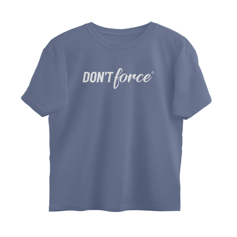 twisted logo oversized t shirt don't force