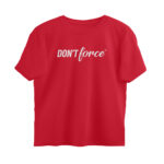 twisted logo oversized t shirt don't force