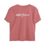 twisted logo oversized t shirt don't force