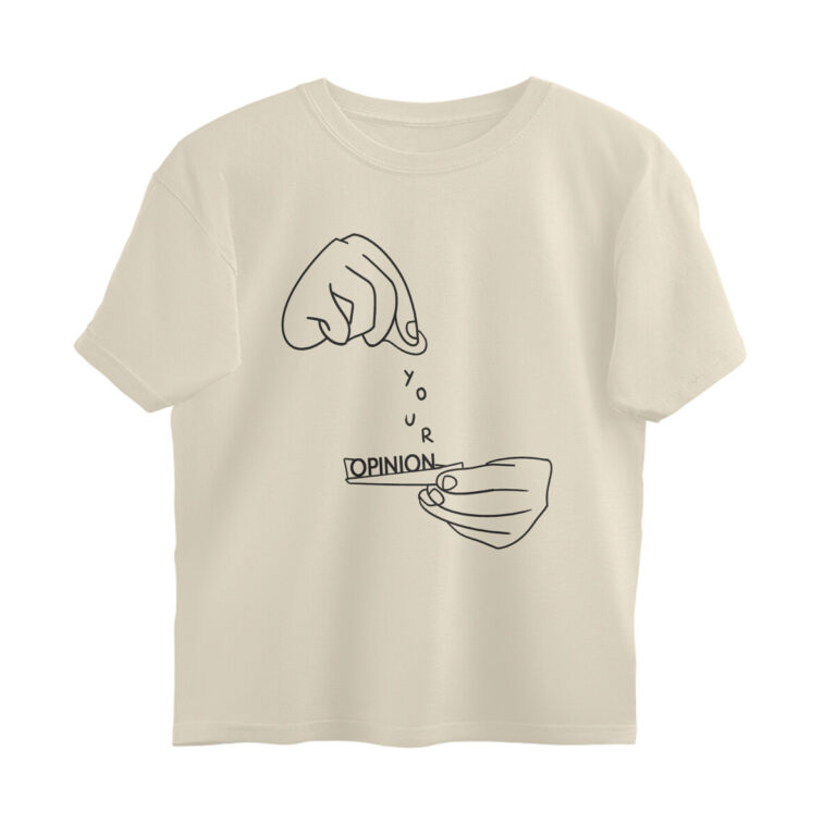 cool oversized t shirt your opinion