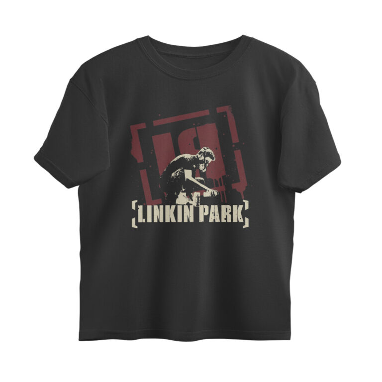 linkin park oversized t shirt – spray paint