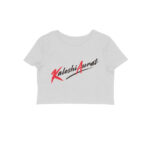 twisted logo crop top kaleshi aurat