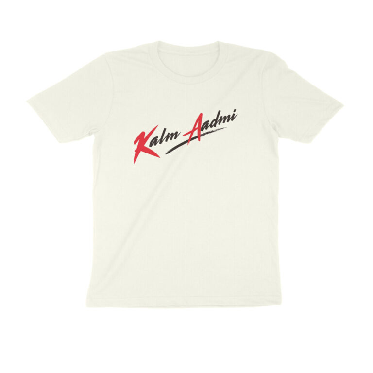 twisted logo t shirt kalm aadmi