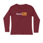 twisted logo full sleeves t shirt good boy