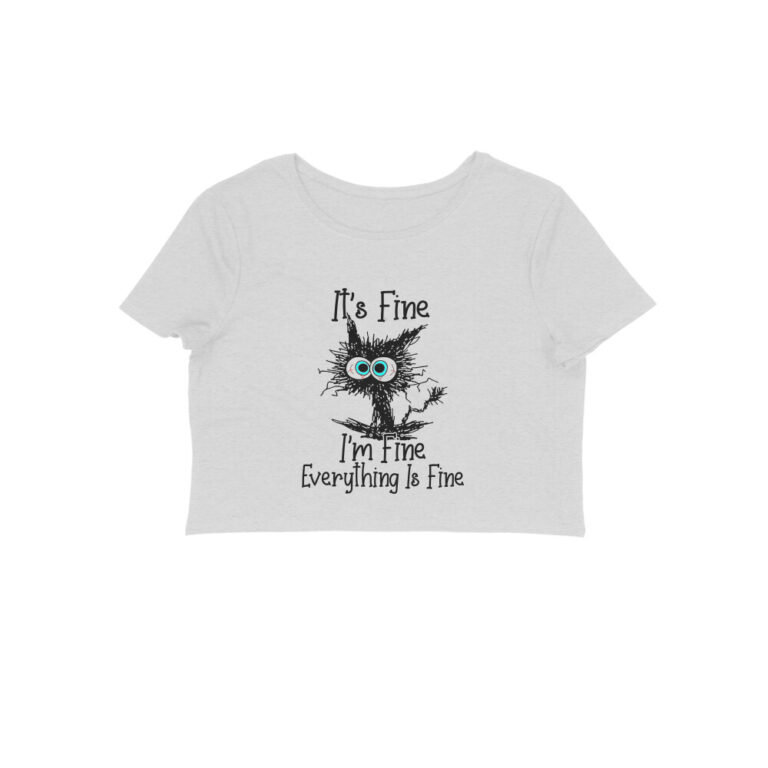 i’m fine crop top – cat