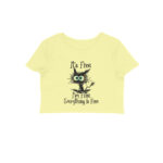 i’m fine crop top – cat