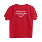 minimal quote oversized t shirt (back print)
