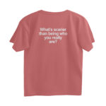 minimal quote oversized t shirt (back print)