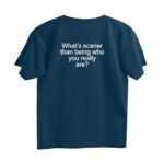 minimal quote oversized t shirt (back print)