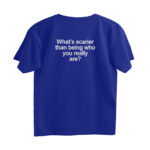 minimal quote oversized t shirt (back print)