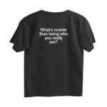 minimal quote oversized t shirt (back print)