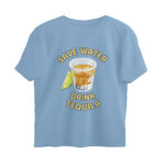 save water oversized t shirt tequila