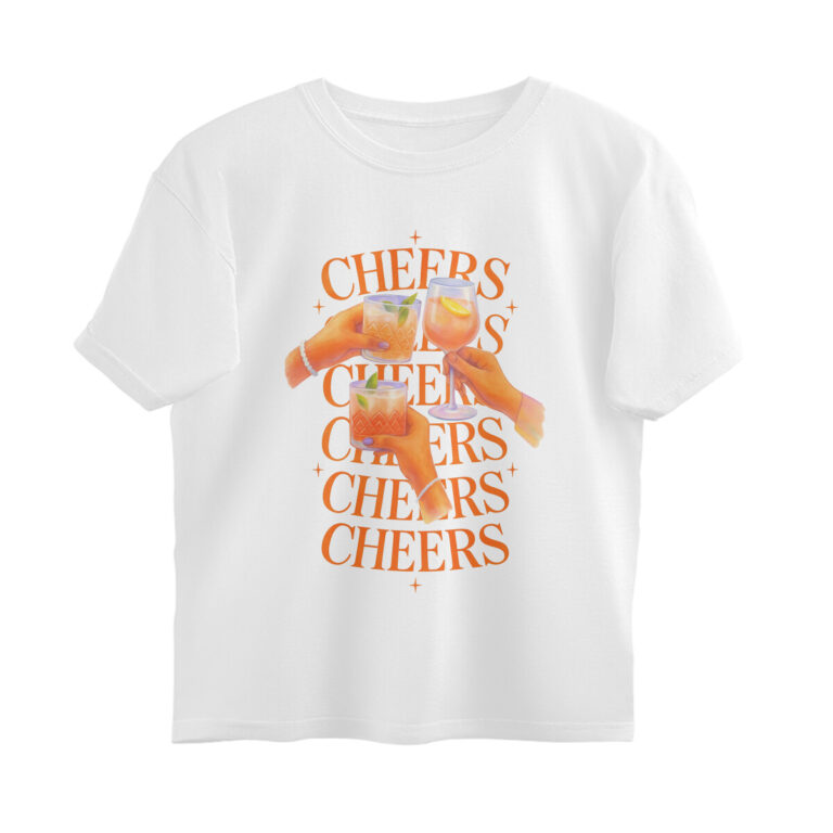 happy oversized t shirt cheers