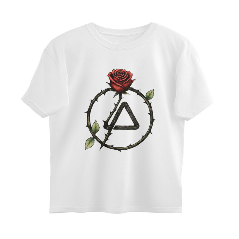linkin park oversized t shirt rose