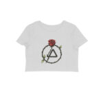 linkin park crop top lp rose