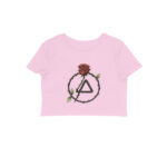 linkin park crop top lp rose