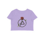 linkin park crop top lp rose