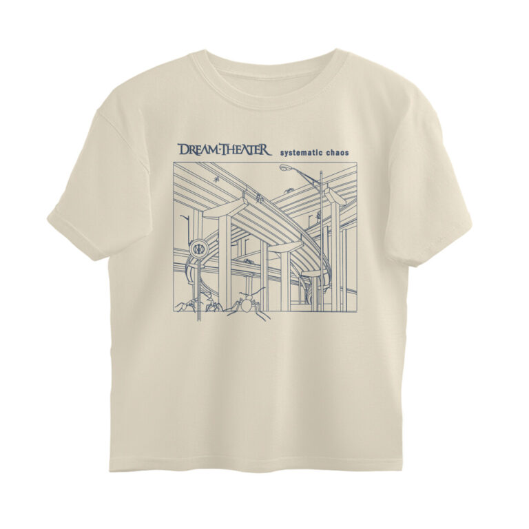 dream theater oversized t shirt systematic chaos line art