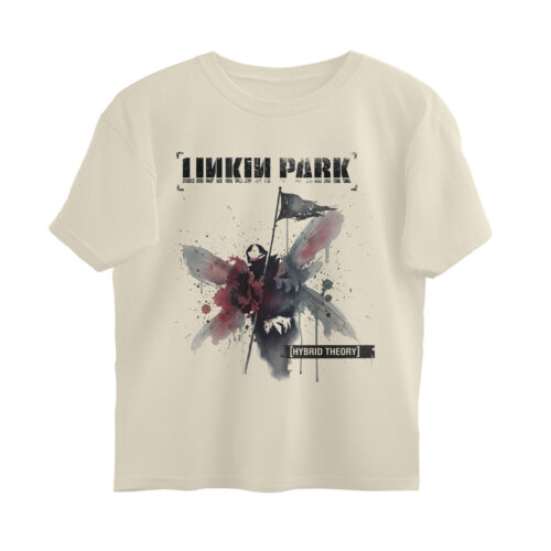 linkin park oversized t shirt ink splash art