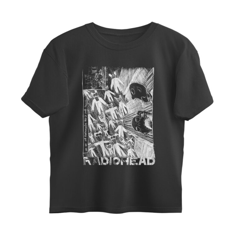 radiohead oversized t shirt (both sides) scaremonging
