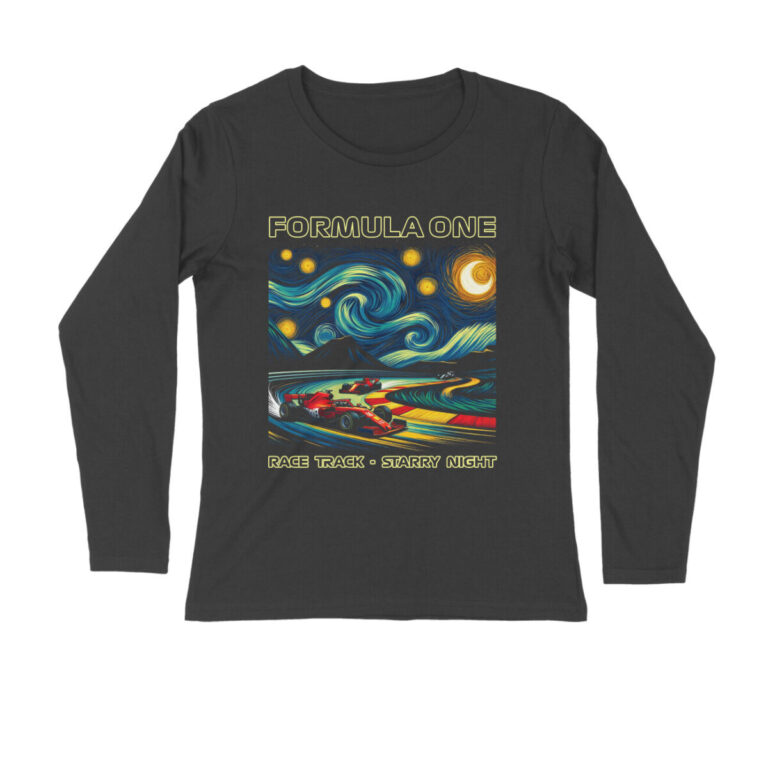 f1 full sleeves t shirt starry night track