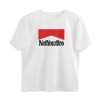 twisted logo oversized t shirt not your bro