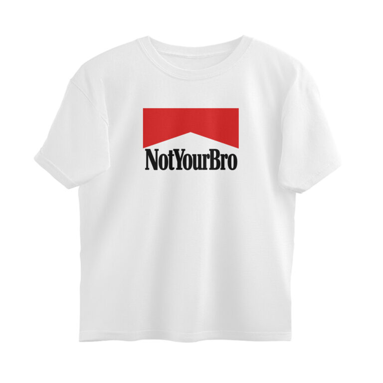 twisted logo oversized t shirt not your bro