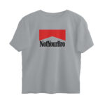 twisted logo oversized t shirt not your bro