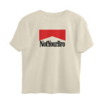 twisted logo oversized t shirt not your bro