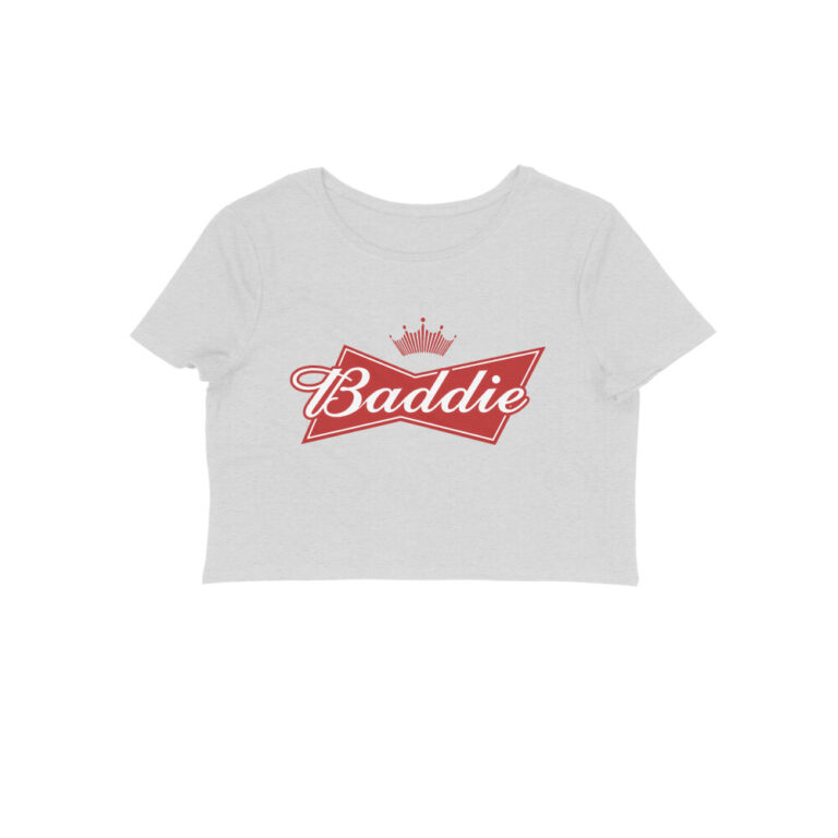 twisted logo crop top baddie